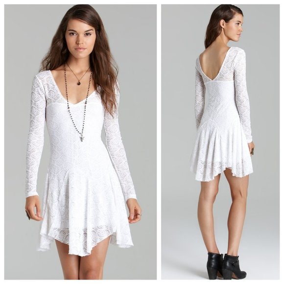 Free People Dresses & Skirts - NWT Free People Katya Ivory Lace Long Sleeve Dress